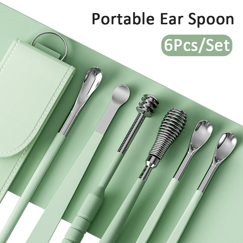 6 Piece Stainless Steel Ear Picking