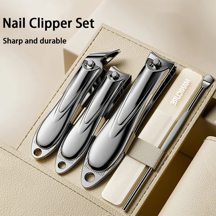 kf S5d7a9052f07246cf9a1c9e656cf920585 Manicure Set Personal Care Nail Clipper Kit 5 Pieces Nail Clipper Set Grooming Kit Gift for